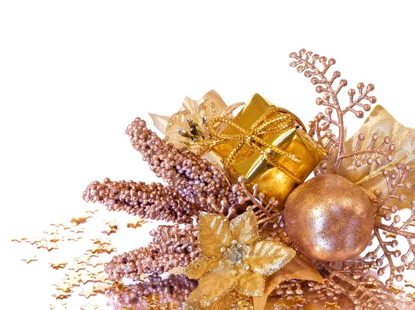 Christmas decoration - poinsettia — Stock Photo, Image