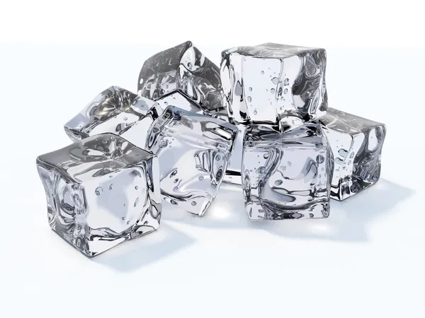 Cubos de hielo Imágenes de stock libres de derechos