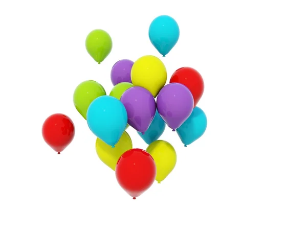 Farbluftballons — Stockfoto