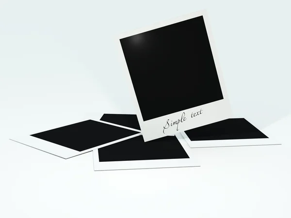 Prázdný papír polaroid — Stock fotografie