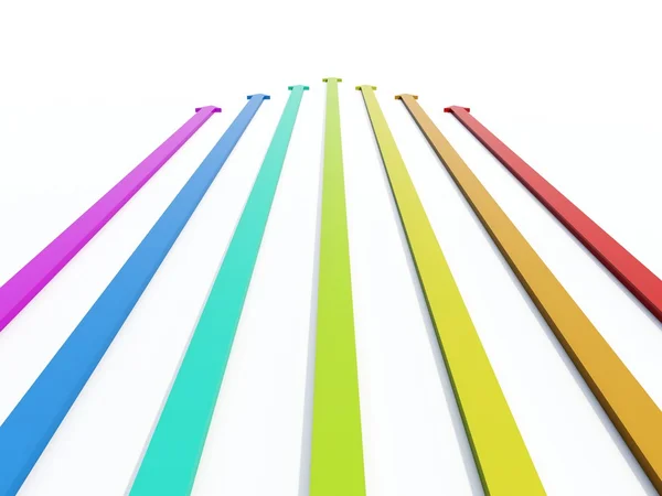 Gekleurde pijlen — Stockfoto