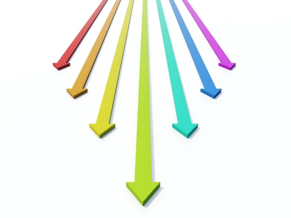 Färgade pilarna色付きの矢印 — Stockfoto