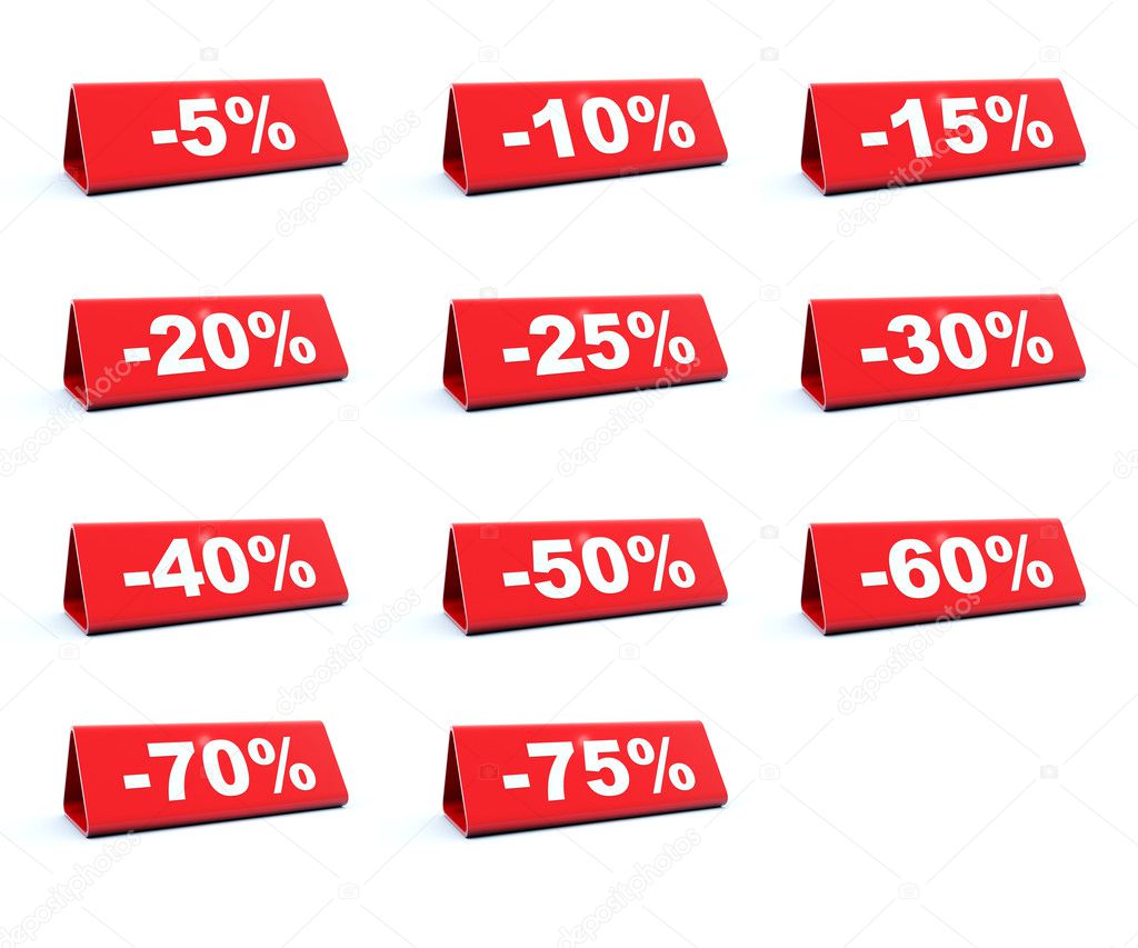 Discount red labels