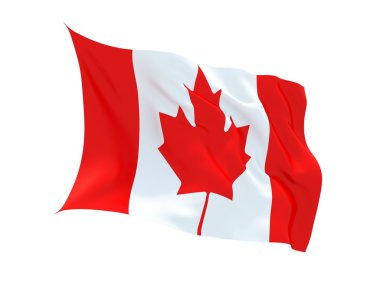 çırpınan Kanada bayrağı