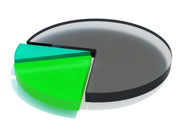 Diagrama preto e verde — Fotografia de Stock
