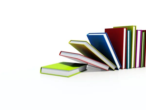 Gekleurde boeken — Stockfoto