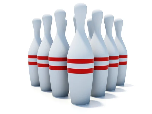 Kuželky pro bowling — Stock fotografie