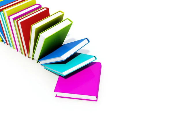 Gekleurde boeken — Stockfoto
