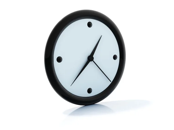 Black clock icon — Stock Photo, Image