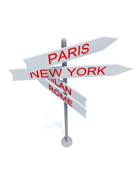 Direction sign clipart