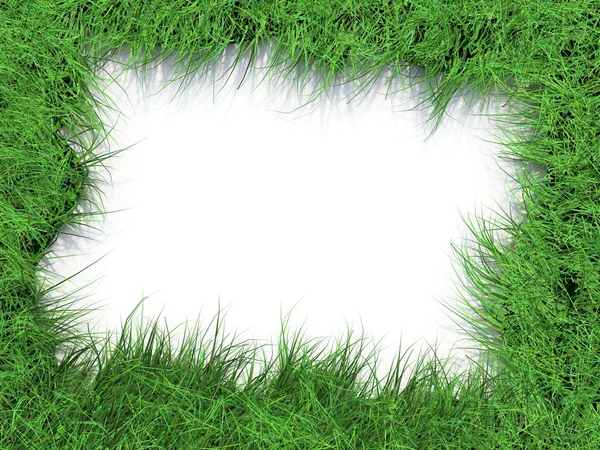 Grönt gräs ram — Stockfoto