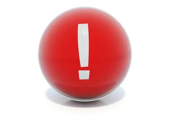 Red attention icon — Stock Photo, Image