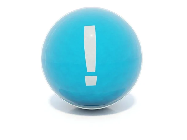 stock image Blue attention icon