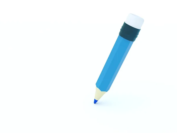 Blue pencil icon — Stock Photo, Image