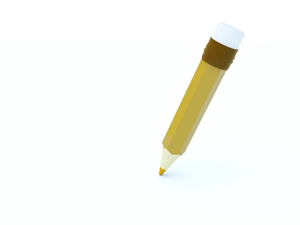 Yellow pencil icon — Stock Photo, Image