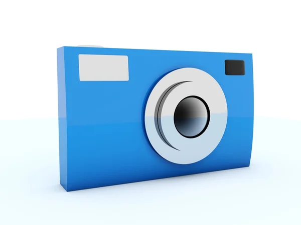 Icono de foto azul —  Fotos de Stock