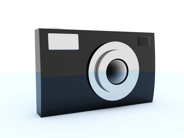 Black photo icon — Stock Photo, Image
