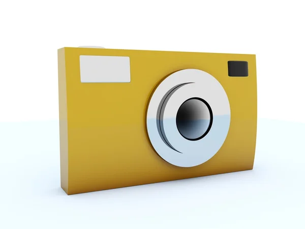 Ícone de foto amarelo — Fotografia de Stock