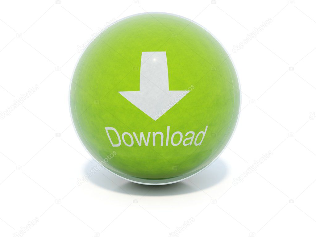 3d download icon