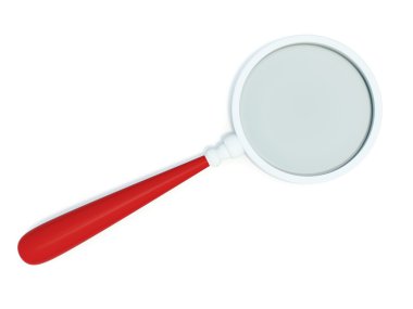 Magnifer with red handle clipart