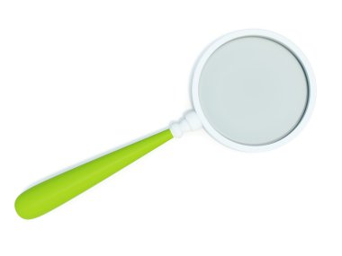 Magnifer with green handle clipart