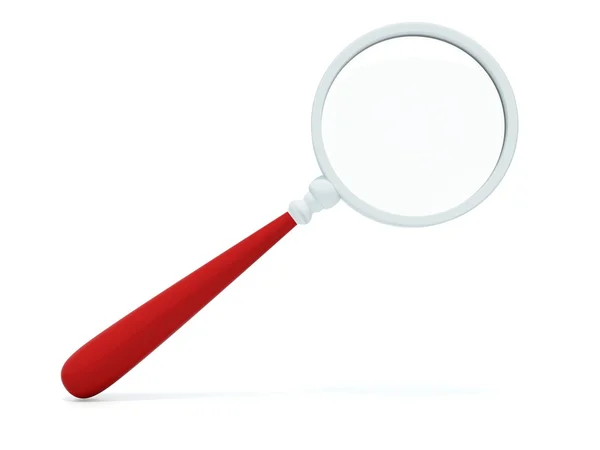 Magnifer with red handle — Stock Photo, Image