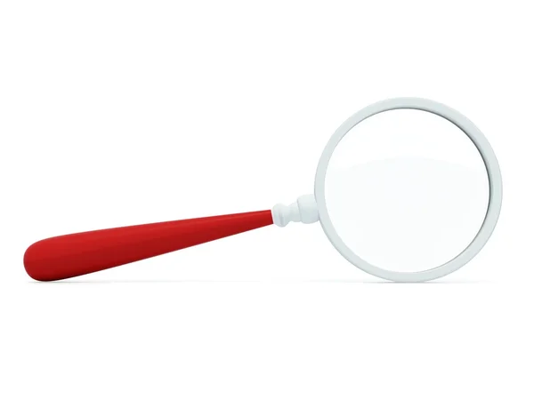 Magnifer cu mâner roșu — Fotografie, imagine de stoc
