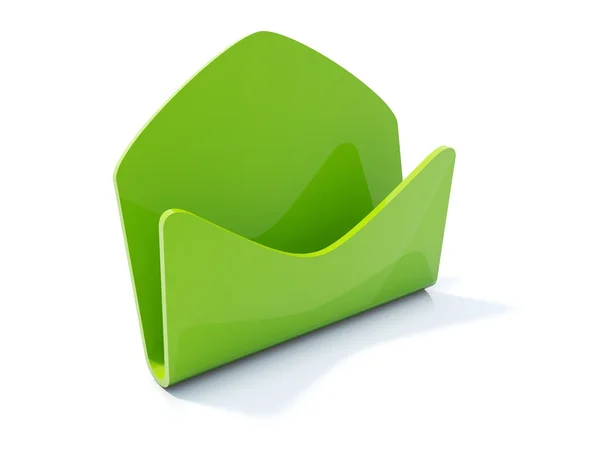 Leeres grünes Post-Symbol — Stockfoto