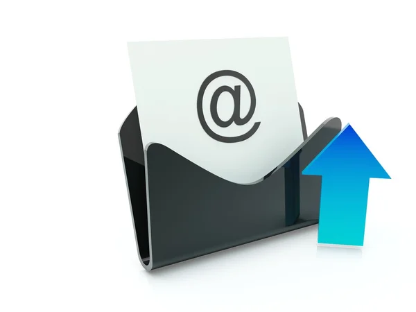 Wysyłanie poczty ikona — Zdjęcie stockowe