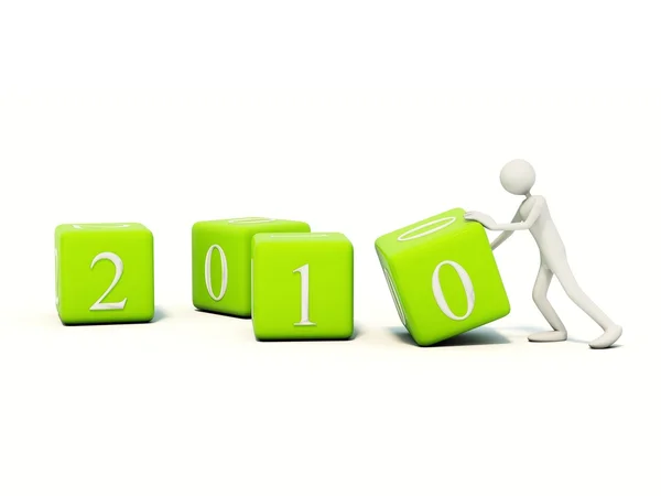 Man ändra new-year — Stockfoto
