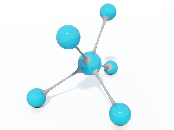 Легкий блакитний молекули — стокове фото