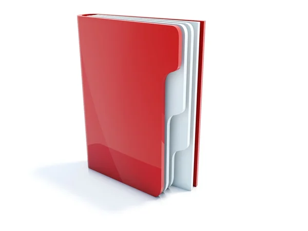 Kırmızı not defteri simgesi — Stok fotoğraf