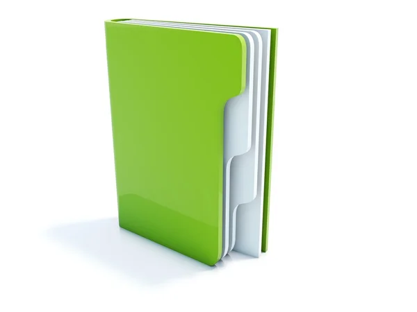 녹색 노트북 아이콘 — 스톡 사진