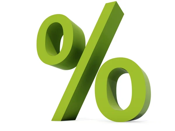 Símbolo percentual — Fotografia de Stock