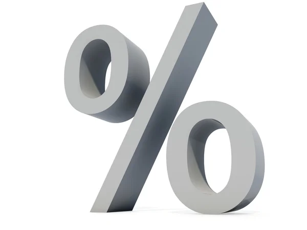 Símbolo percentual — Fotografia de Stock