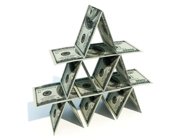 Pyramid of money — Stock Photo, Image