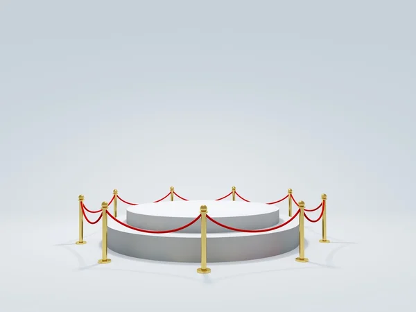 Podium with barrier — Stock Photo, Image