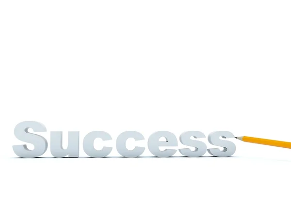 Success sign with pencil — Stock Photo, Image