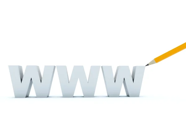 Znak sieci World wide web — Zdjęcie stockowe