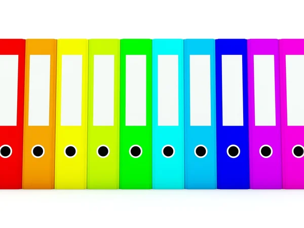 Colored folders — Stock Photo, Image
