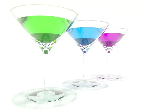 Colored coctails — Stock Photo, Image