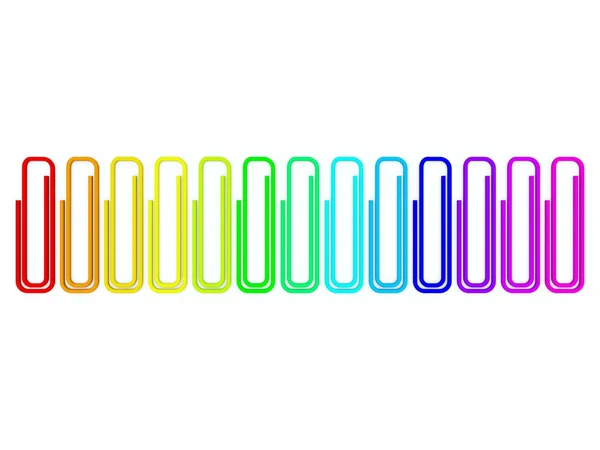 Χρωματιστά συνδετήρες — Φωτογραφία Αρχείου