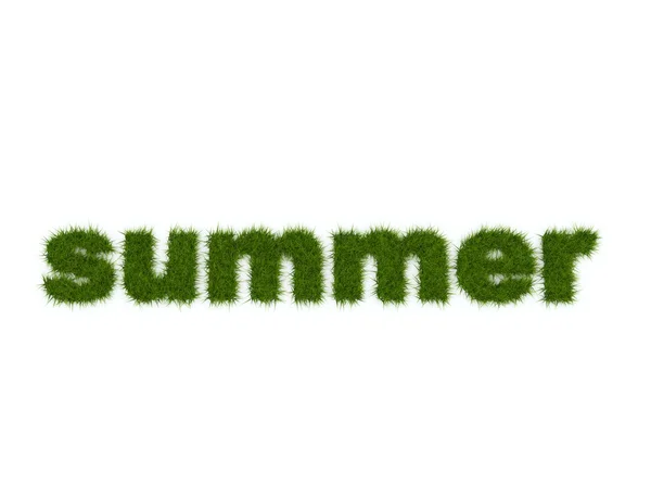 Palabra de verano de hierba —  Fotos de Stock
