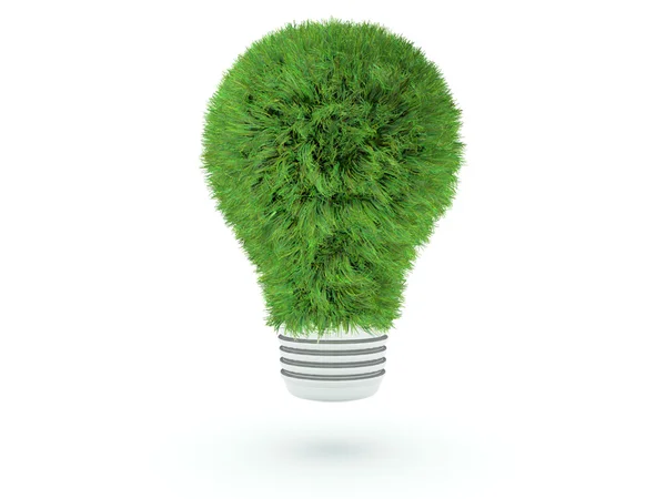 Grass lightbulb — Stock Photo, Image