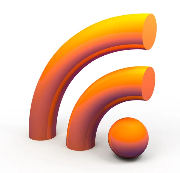 3d rss icon — Stock Photo, Image