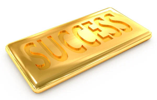 Succes gouden lingot — Stockfoto