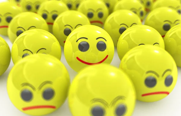 stock image 3d individual smile