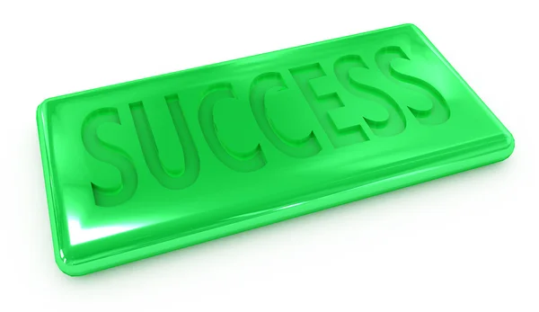 Success green ingot — Stock Photo, Image