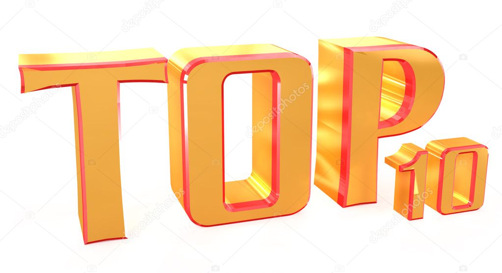 Top 10 gold sign — Stock Photo © nikifiva #2621995