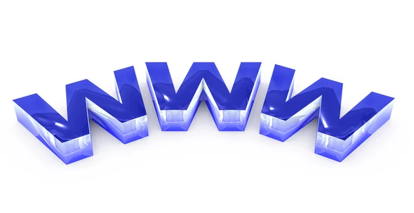 Www μπλε γράμματα — Φωτογραφία Αρχείου